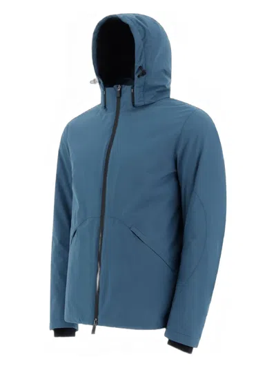 Herno 후드 재킷 In Blue