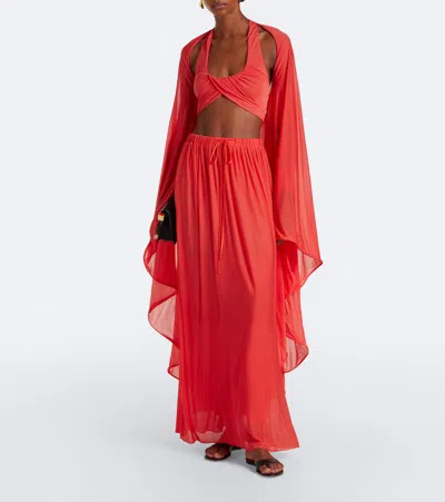 Christopher Esber Daya Cutout Jersey Gown In Multi