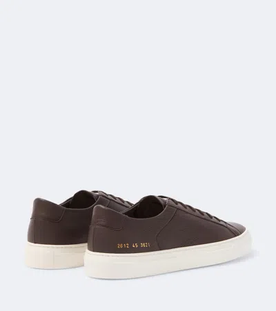 Common Projects Achilles Leather Sneakers In Brown