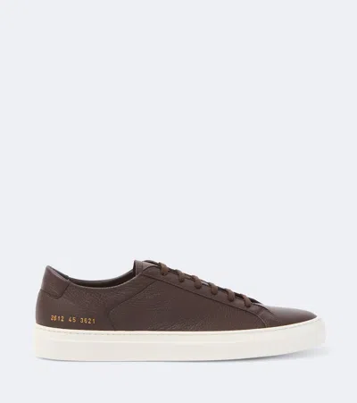 Common Projects Achilles Leather Sneakers In Brown