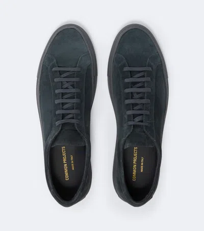 Common Projects Achilles Suede Sneakers In Blue