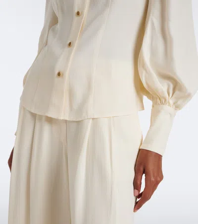 Zimmermann Utility Tie-neck Blouse In Neutral