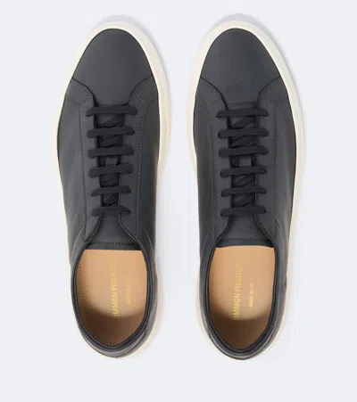 Common Projects Original Achilles Leather Sneakers In Silver