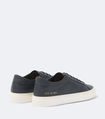 Common Projects Original Achilles Leather Sneakers In Silver