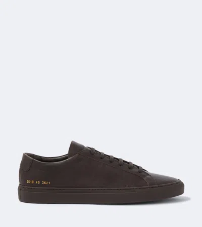 Common Projects Original Achilles Leather Sneakers In Brown
