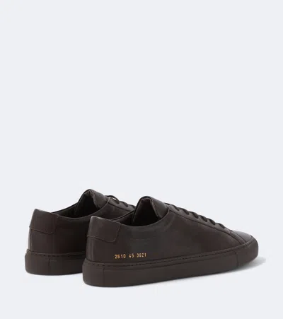 Common Projects Original Achilles Leather Sneakers In Brown