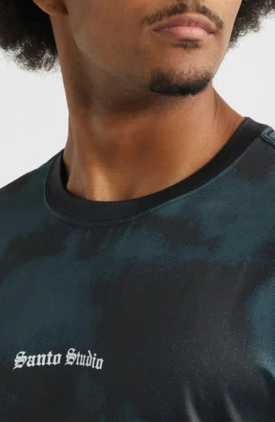 Santo Studio Team Tech Graphic T-shirt In Blue