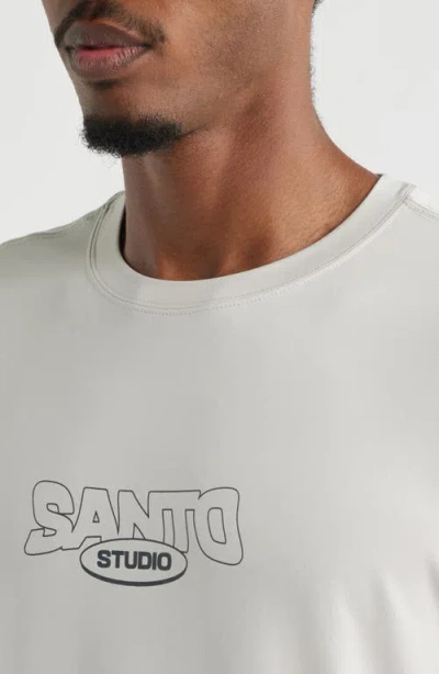 Santo Studio Word Graphic Performance T-shirt In White