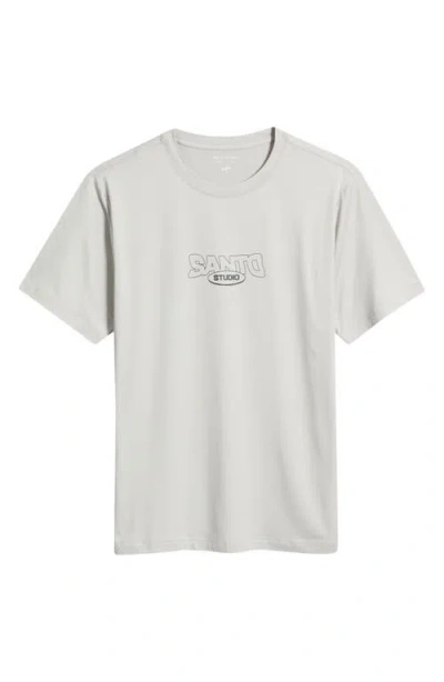 Santo Studio Word Graphic Performance T-shirt In White