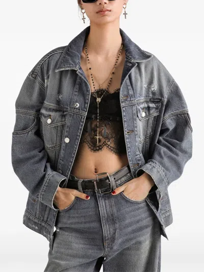 Dolce & Gabbana Oversized-fit Denim Jacket In Blue