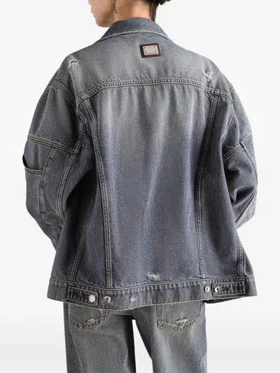 Dolce & Gabbana Oversized-fit Denim Jacket In Blue