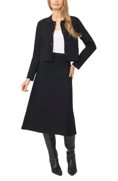 Halogenr Halogen(r) Sweater Knit Jacket In Black