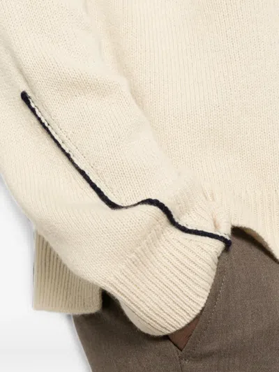 Bompard Pullover Mit Rundem Ausschnitt In Neutral