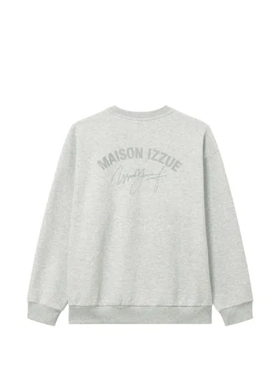 Izzue Pullover Mit Logo-patch In Gray