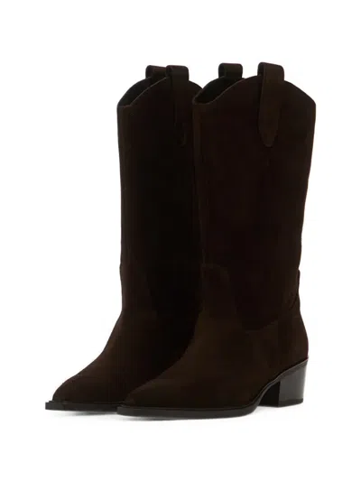Vagabond Pointed-toe Western-style Boots In Multi