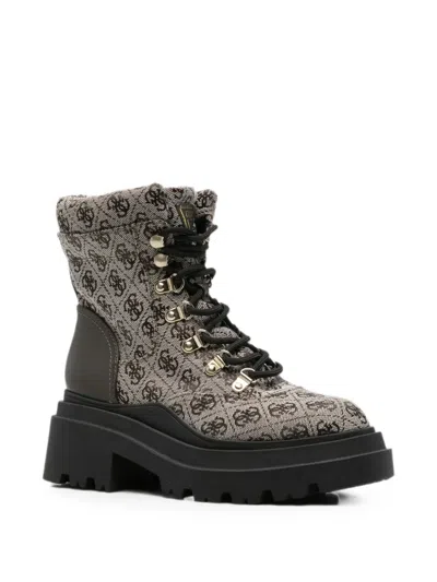 Guess Usa Vaney Combat Boots In Multi