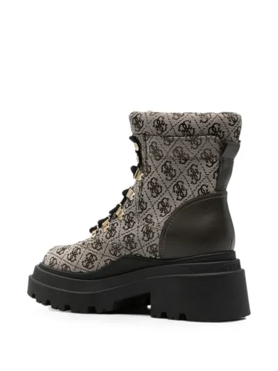 Guess Usa Vaney Combat Boots In Multi