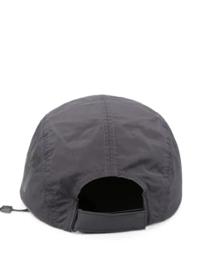 Represent Perforated Logo-print Cap In Gray