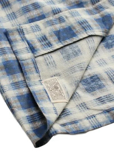 Rrl Plaid-pattern T-shirt In Multi