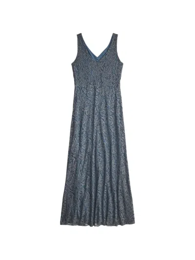 Rrl 레이스 V넥 미디 드레스 In Gray