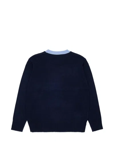 Marni 로고 인타르시아 스웨터 In Black