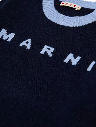 Marni 로고 인타르시아 스웨터 In Black
