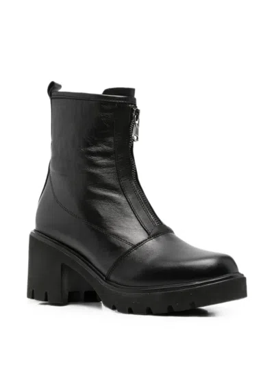 Sergio Moretti Firenze Zip-front Chunky Ankle Boots In Multi