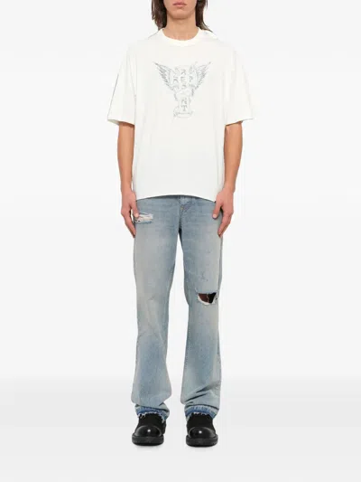 Represent Graphic Oversized T-shirt In White
