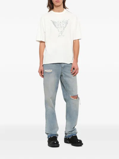 Represent Graphic Oversized T-shirt In White