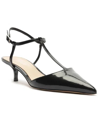 Arezzo Teagan Ankle Strap Pointed Toe Pump In Black
