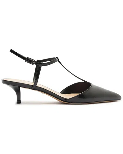 Arezzo Teagan Ankle Strap Pointed Toe Pump In Black