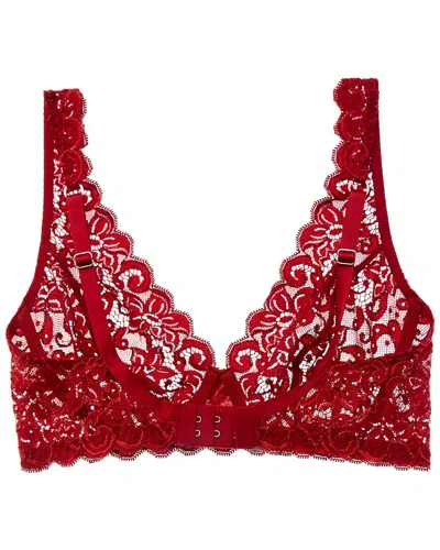 Hanro Lace Bra In Red