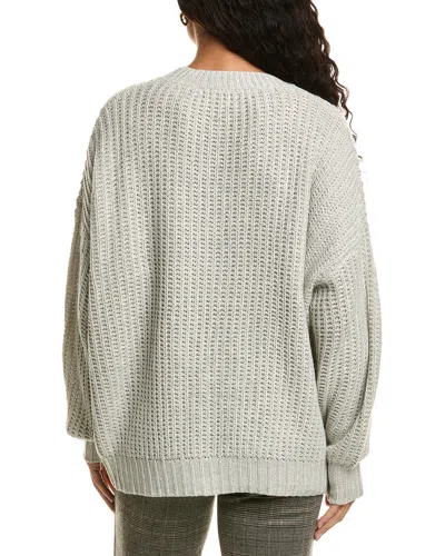 Labiz Wool-blend Cardigan In Gray