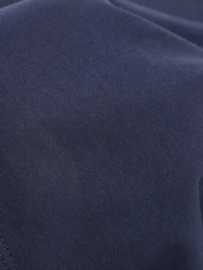 Pre-owned Moncler Zip-pocket T-shirt In Blue