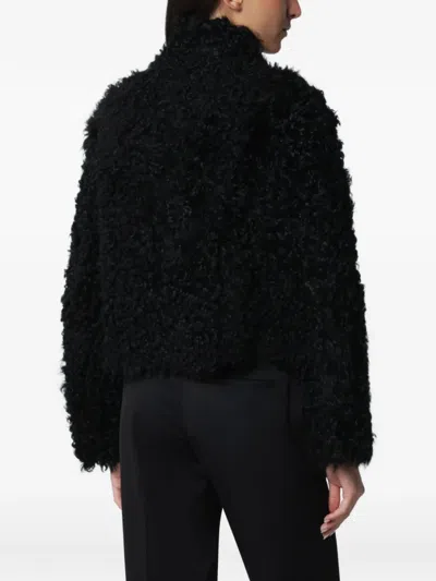 Arma Mooney Shearling Jacket In Black