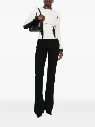 Haikure Split-hem Jeans In Black