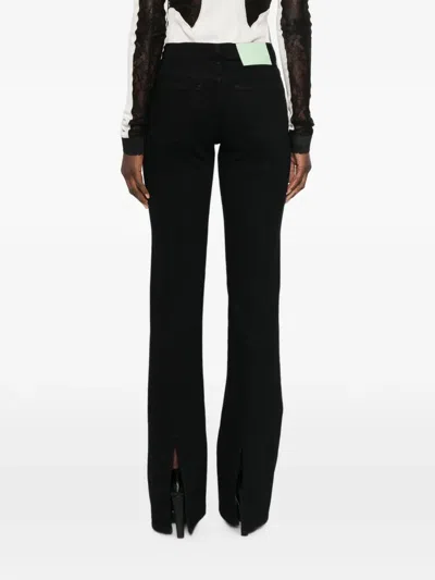 Haikure Split-hem Jeans In Black