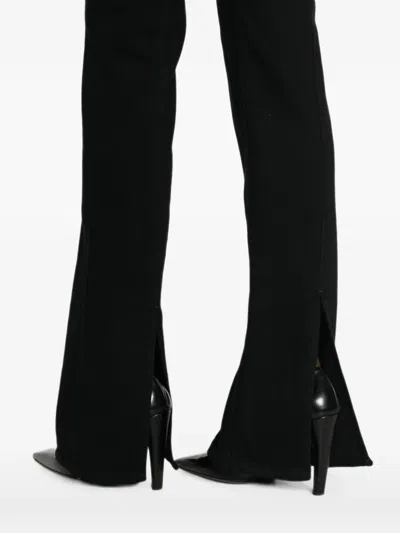 Haikure Split-hem Jeans In Black