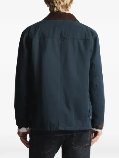 4 GANCI CORDUROY-COLLAR LOBSTER-CLAW-FASTENING COAT