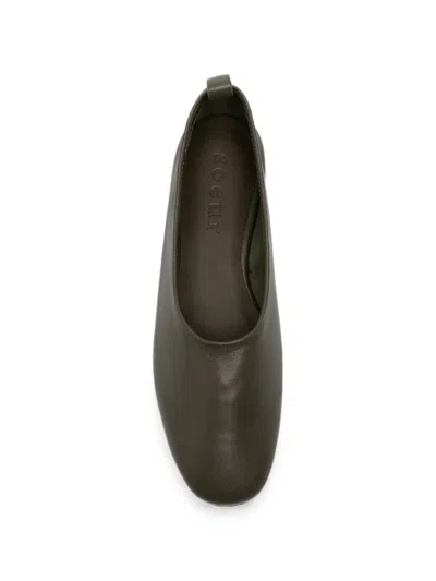 Soeur Pull-tab Leather Ballet Flats In Multi