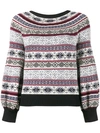 ALEXANDER MCQUEEN PUFFED SLEEVE JACQUARD JUMPER,471317Q1WEG11973717