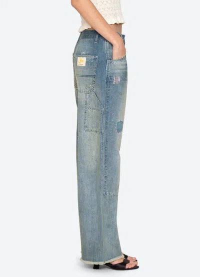 Sea Claira Patchwork Jeans In Blue