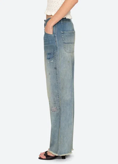 Sea Claira Patchwork Jeans In Blue