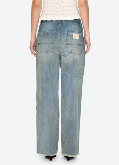 Sea Claira Patchwork Jeans In Blue