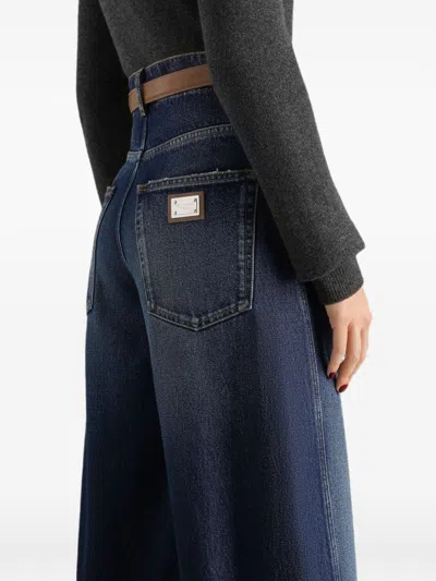 Dolce & Gabbana Belt-loop Jeans In Black