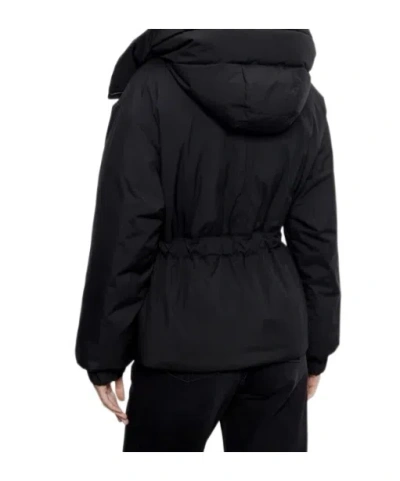 Moorer Glarea Belted High-neck Jacket In Black