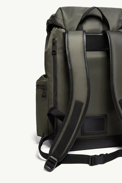 Moncler Kenton Drill Backpack In Green