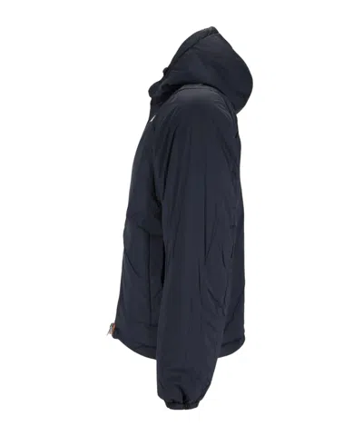 K-way Jack St Warm Double Corto Short Padded Jacket In Blue