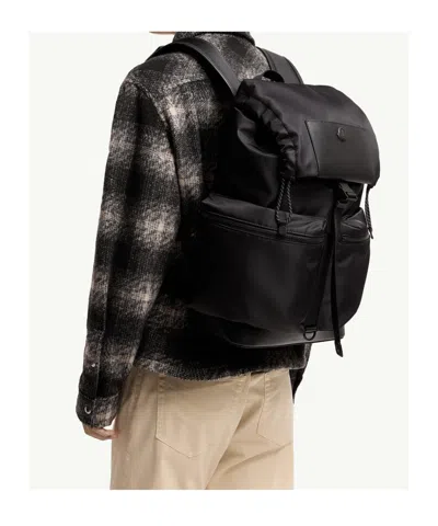 Moncler Kenton Drill Backpack In Black