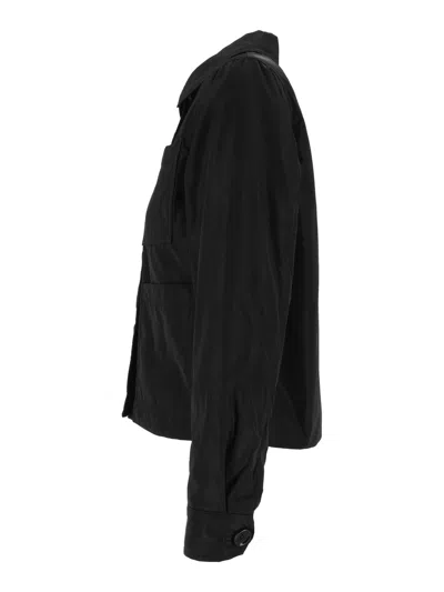 Aspesi Button-up Patch-pocket Jacket In Black